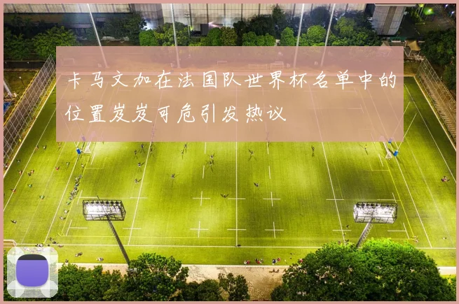卡马文加在法国队世界杯名单中的位置岌岌可危引发热议